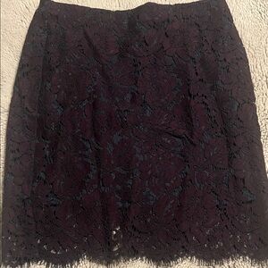 Banana Republic Burgundy Lace Pencil Skirt